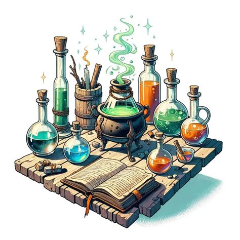Wizardess brewing spell